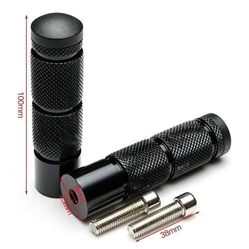 Image of CNC Universal Motorcycle Bicycle EBike Passenger Foot Pegs For Super73 Rearsets Rear Set Footrests M8 Footpeg Foot Rest Peg Pedals Electric Car Scooter Mini Bike Dirt Bike Go Kart Install Hole 8mm