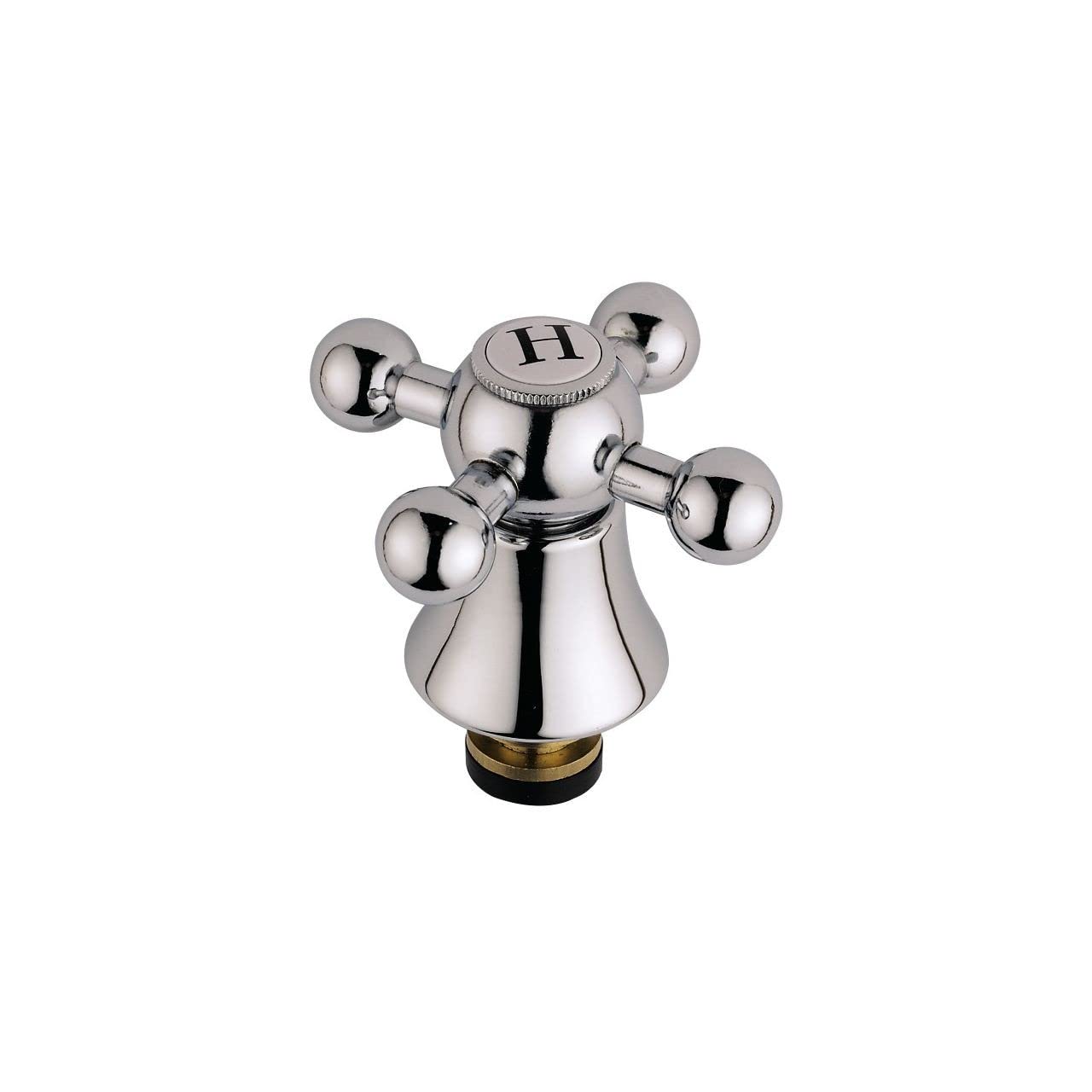 Bristan Chrome 1/2 Inch Basin Tap Reviver With Traditional Handles | | Brass | 70Mm X 51Mm X 70Mm
