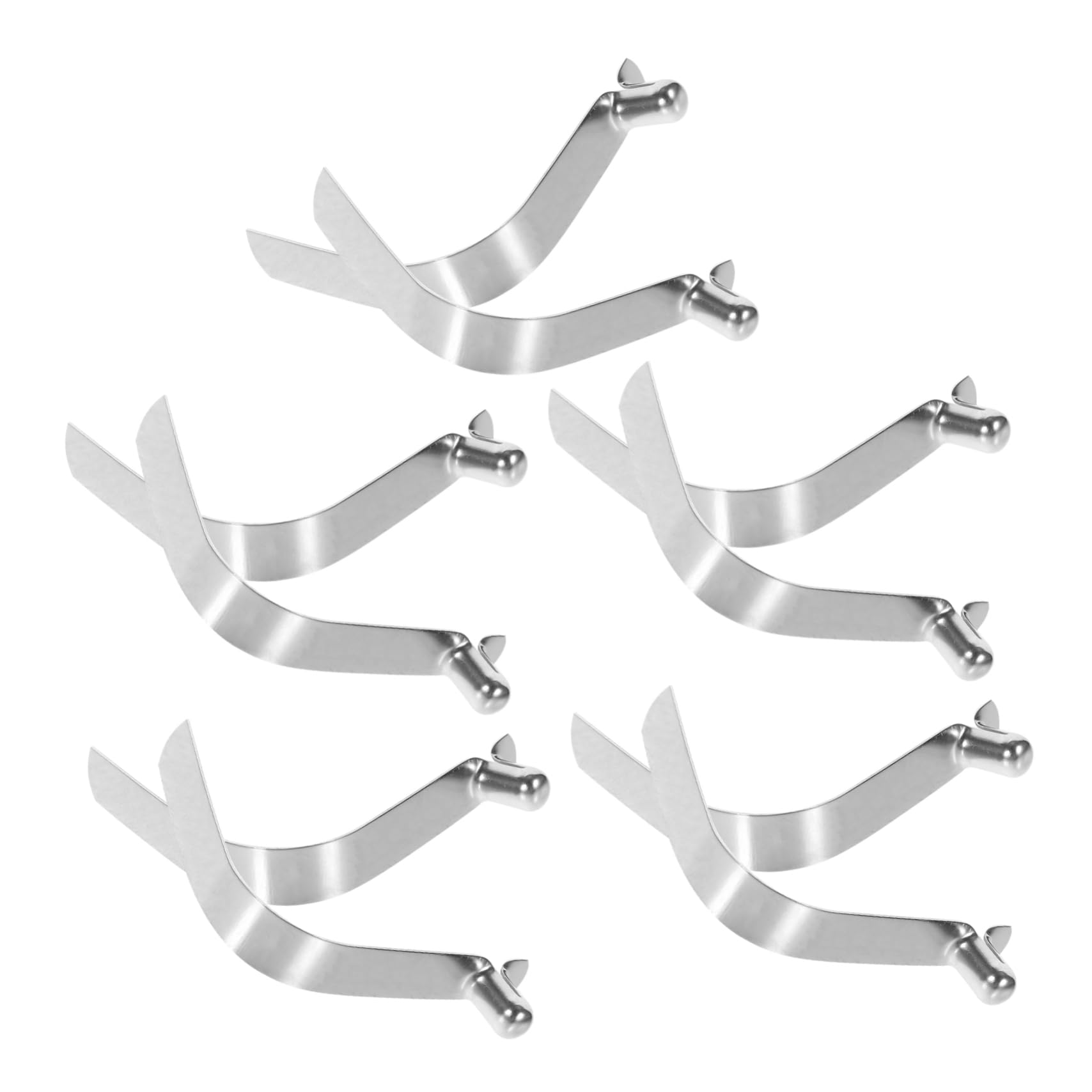 ORFOFE 10pcs Shrapnel Buckle Outdoor Tent Clip Snap Spring Clip for Kayak Paddle Umbrella Accessories
