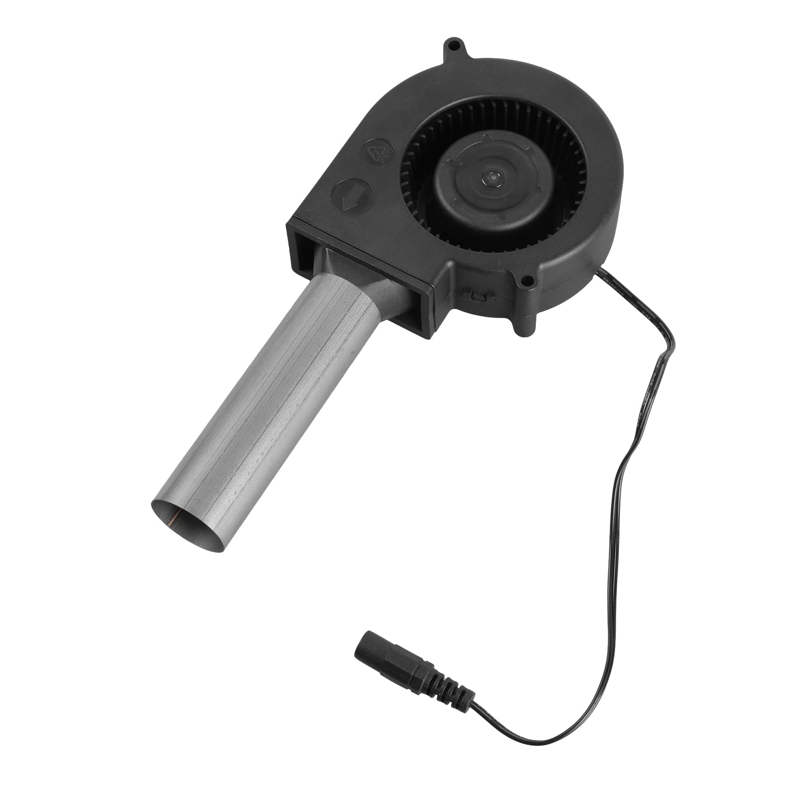 Apglsxy Powerful 12V Blower Fan For Barbecue Boosting Exhaust Includes Stainless Steel Duct Outlet Efficient Heat Control Heat Dissipation Fan