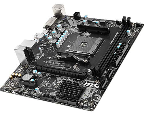 MSI ProSeries Placa mãe AMD A320 1ª, 2ª, 3ª geração compatível com Ryzen AM4 DDR4 HDMI DVI USB 3 Mic