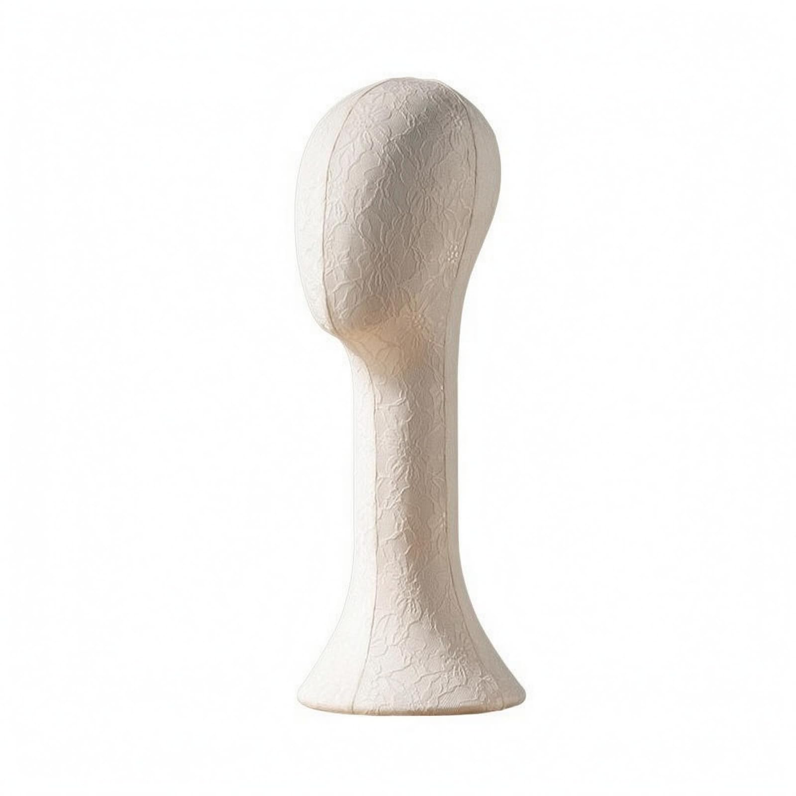 Testa Manichino Adatto a Spille Supporto Testa Manichino Rivestimento Effetto Tessuto Attrezzatura da Vetrina per Negozio, Styling , Grigio , Lungo In Velluto