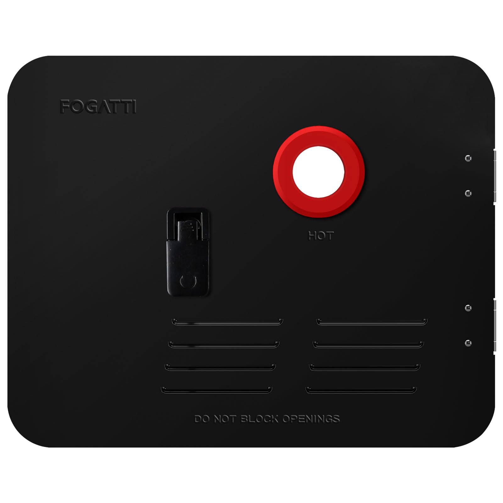 FOGATTI 15" x 18" InstaShower 7 RV Tankless Water Heater Door, Black