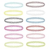 BodyJ4You 12PC Choker Necklace Set | Henna Tattoo 90s Old-School Style | Kids Teens Girls Women | Vi