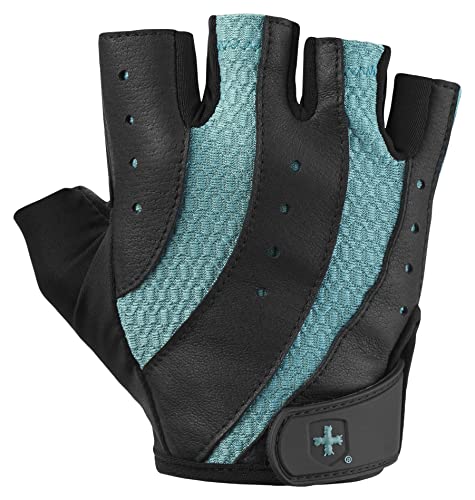 Harbinger Women'S Pro Gloves With Vented Cushioned Leather Palm For Weightlifting cover