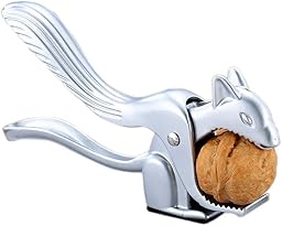 Eichhörnchen Form Nussknacker, Edelstahl Nußknacker Walnüsse Haselnuss Zinkdruckguss Walnussknacker Haselnussknacker Gabeln Profesioneller Nutcracker Geeignet Nüsse oder Schalentiere - Silber, 1 Stück