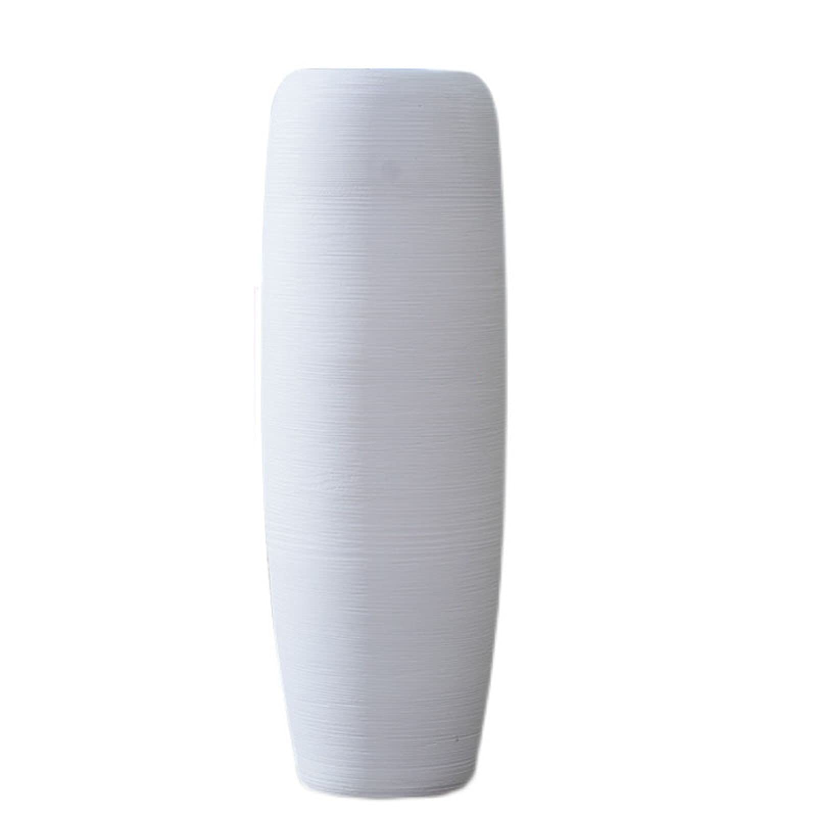 asdchZen Indoor Gardening Floor-Standing Decorative Vases, Multifunction Ceramic Vase Hotel Villa Fresh Flowers Hydroponic Vase,22 * 80CM