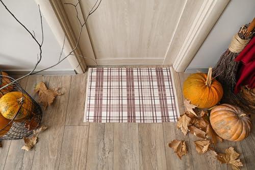 Primitives-by-Kathy-Blush-Plaid-Home-Decor-Rug Primitives by Kathy Blush Plaid Home Decor Rug