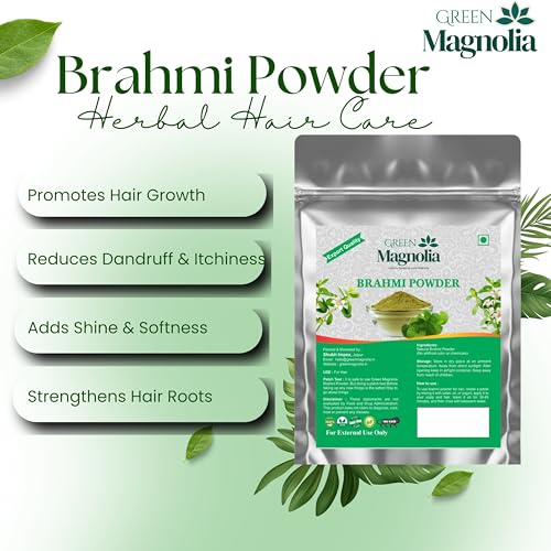 Image of Brahmi Powder for Hair Care Natural & Chemical-Free Ayurvedic Powder for Strong Roots Healthy Scalp & Hair Growth (100gm)