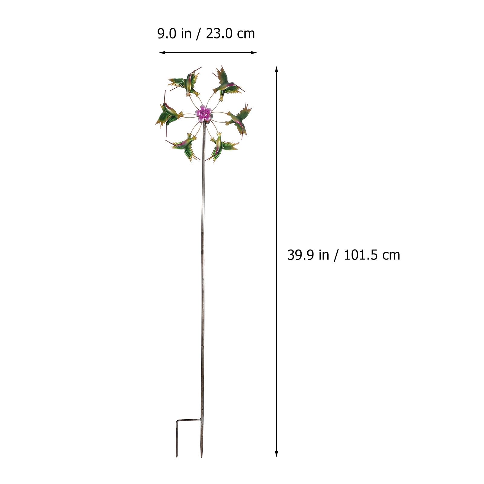 Luxshiny Schwenkbares Windspiel aus Eisen mit Schönem Design Einfach zu Bedienen für Garten und Terrassen Deko im Outdoor Bereich