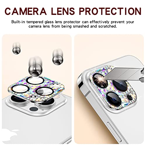 Coque objectif iPhone 13 Pro diamant paillettes pour soirées et fêtes - 5
