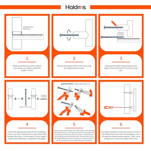 Haidms 2 Pack Gold Cabinet Handles 6-1/4 Inch(160mm) Hole Center Soild Zinc Alloy Brushed Gold Cabinet Pulls Kitchen Drawer Pulls Cupboard Hardware for Kitchen by Haidms - Image 7
