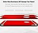 ANOLE iPhone 6 Case, Ultra-Thin 3 in 1 Anti-Scratch Anti-Fingerprint Shockproof Resist Cracking Electroplate Metal Texture Armor PC Hard Back Case Cover & Skin for Apple iPhone 6 4.7 Inch (Red)