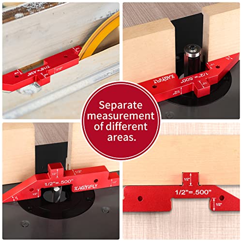 image for KAGYIFLY Router Table Setup Bars, 7pcs Aluminum Precision Setup Blocks