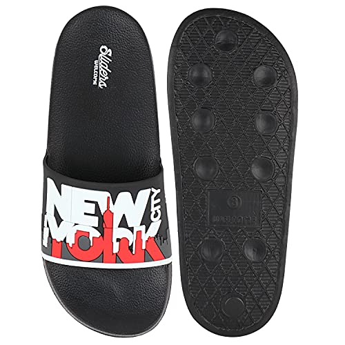Image of URJO Kids's Sliders /Slippers Lightweight Super Flexible Arch Support Durable Anti Skid & Stylish Dailywear Sliders /Slippers for Boy's & Girl's
