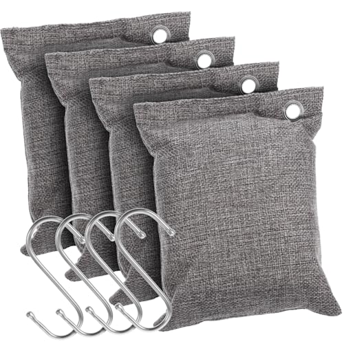 Ciieeo 1 Juego Bolsa De Carbón Desodorizante Interior Bolsas Refrigerador Ambientador Amortiguador Colgante Aire Bolsa Para Zapatos Práctico Desodorante Para Zapatos Grey Tela No Tejida
