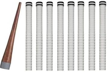 1Gripper and 8Black Grip, Super Tacky (White, Pack of 9)