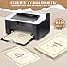 Fainne 100 Sets Certificate Paper Kit Single Sided Award Certificate Holder with Foil Border for 8.5 x11 Certificate Covers Foil Award Seals Stickers Diploma Covers (Beige with Gold Foil)