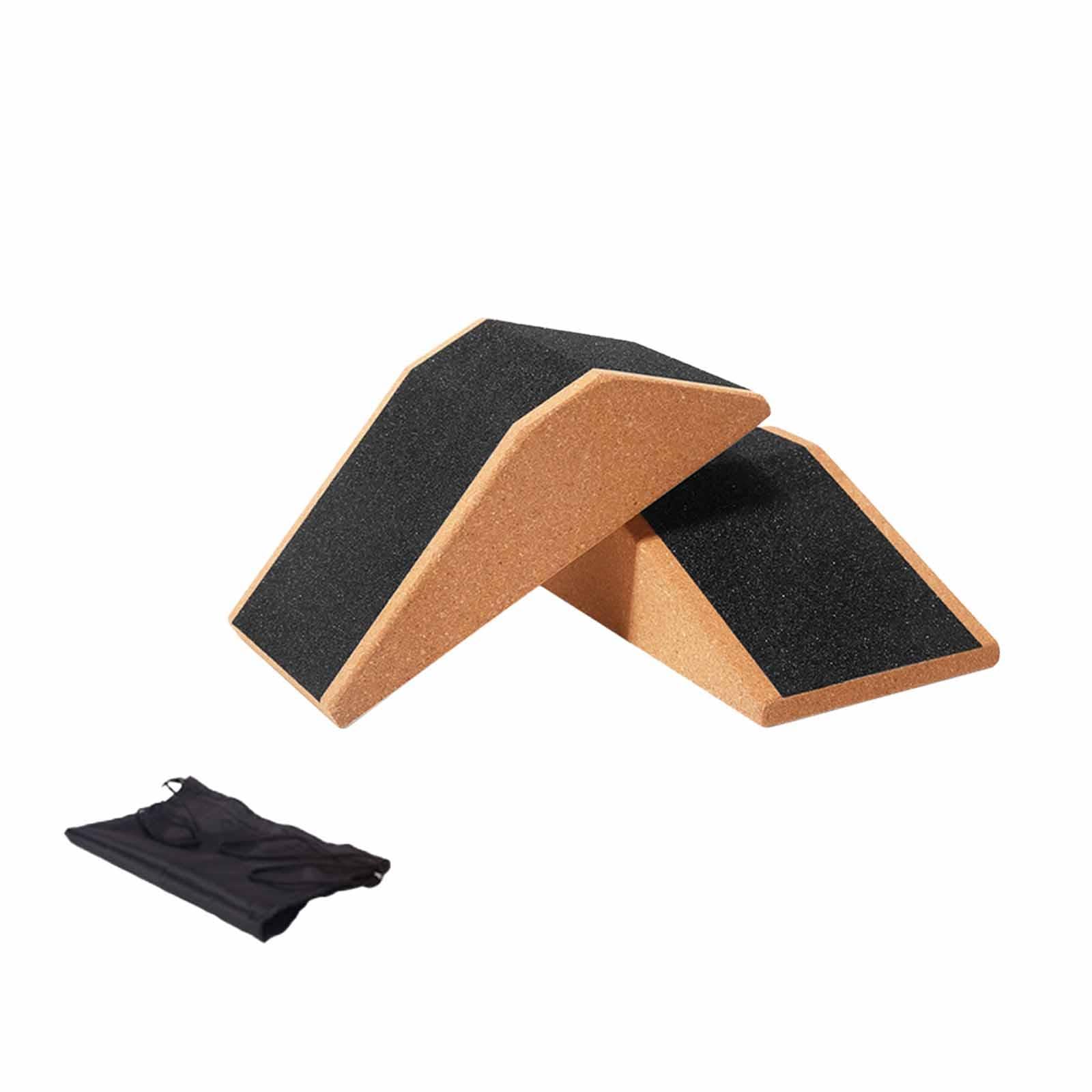 BNF® Cork Squat Wedge Block Durable Platform for Pilates Gym Heel Elevated Squats 2pcs with Bag-Sporting Goods-Fitness, Running & Yoga-Yoga & Pilates-Yoga Props-image-8