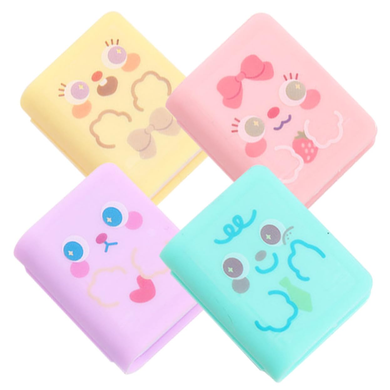 OSALADI 5 Set Temperamatite Dei Cartoni Animati Affilatrici Meccanico Affilatura Matita Più Affilata Plastica 4 Pezzi*5