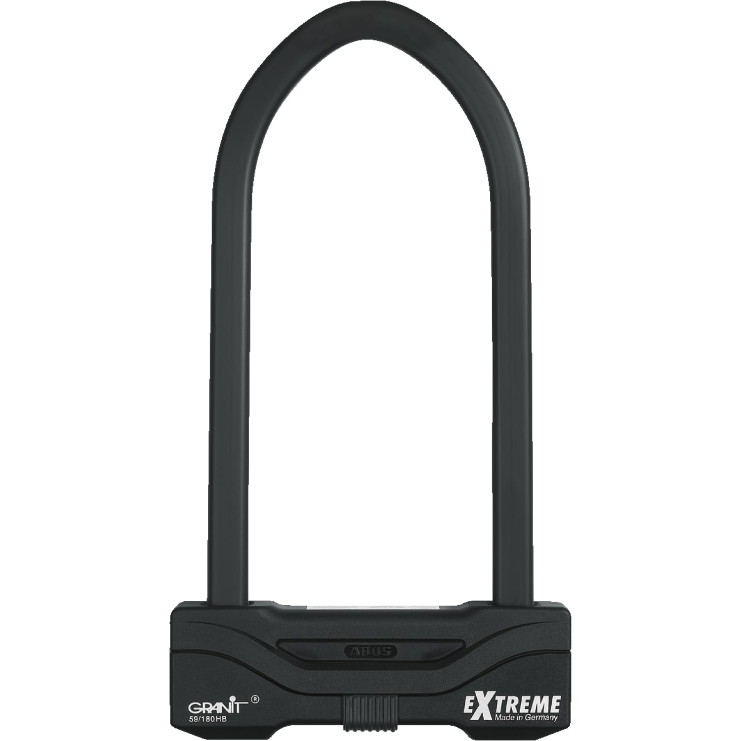 ABUS U-lock Granit Extreme 59 - serratura per moto e biciclette con cilindro XPlus - massimo livello di sicurezza 20 - altezza grillo 260 mm