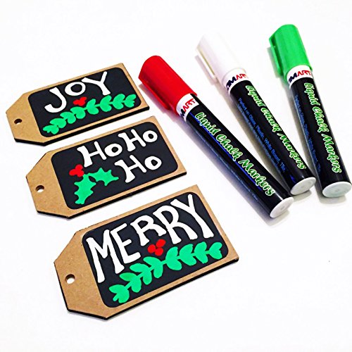 Liquid Chalk Markers Set (10-Pack) – Bold, Vibrant Colors – 6Mm Reversible Tips – Non-Toxic, Odorless, Erasable – Crafts Art Supplies For Kids – Work On Chalkboards, Whiteboards, Paper, Glass & More #TOP7