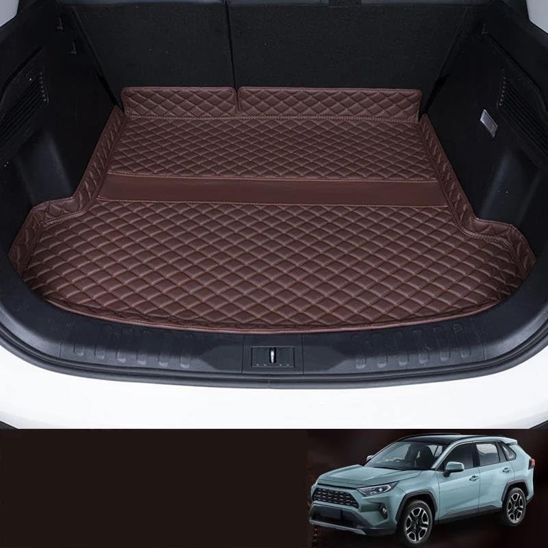 Tapis de coffre en cuir Toyota RAV4 résistant à l'eau et aux taches