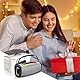Tragbarer Bluetooth Lautsprecher mit Griff, 66MM Sprecherdurchmesser, BT5.3/24W/IP-X6 Wasserdicht Drahtloser Stereo-Kopplungslautsprecher mit RGB Multi-Color-Rhythmus-Lichter für Zuhause/Outdoor/Party
