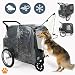 MY DUQUE – Chase 3-in-1 Hundefahrradanhänger bis 30 kg | Faltbarer Hundebuggy für Fahrräder | Inklusive Regenschutz und Anhängerkupplung | Hundewagen für Hundetransport | Schwarz