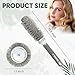Beauty Carves Round Brush, 32 mm/1.3 Inch Barrel with 2 Clips – Round Hair Brush with Flexible Nylon 66 Bristles Nano Ionic Heat Resistant Tech for Professional Curling, Styling & Shining Texture