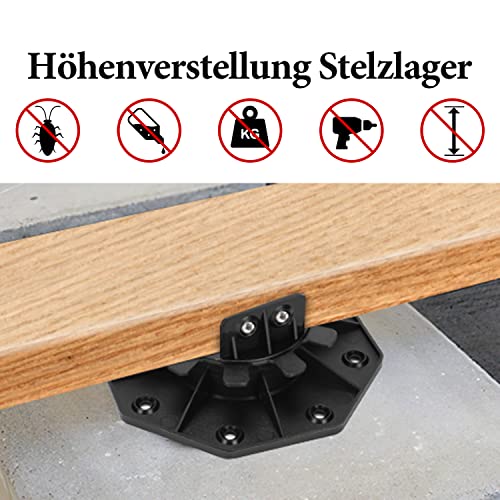 Stelzlager Yakimz höhenverstellbar für Terrassen und Balkone