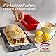 Dr. Oetker 1265 Kastenform 25 cm Flexxibel, Königskuchenform aus Silikon, Brotbackform für eindrucksvolle Kreationen, hochwertige Silikon-Kuchenform, Menge: 1 Stück, Rot