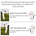 Golf Gloves Junior Kids Youth Toddler Boys Girls Left Hand Right Hand Dura Feel White Blue Red Yellow Golf Glove Extra Value 2 Pack Age 4-11 Years Old (Medium(Age 5-6) White, Worn on Right Hand)