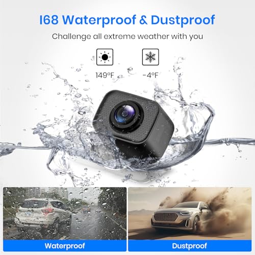 Image of AUTO-VOX CS-2 Wireless Backup Camera with 4.3 inch Car Monitor, Easy Install Stable Digital Signal Back Up Camera System, Super Night Vision Reverse Cam for Truck, SUV, Van, Trailer | Stable Digital Signal Back Up Camera System, Super Night Vision Reverse Cam for Truck,SUV,Van,Trailer