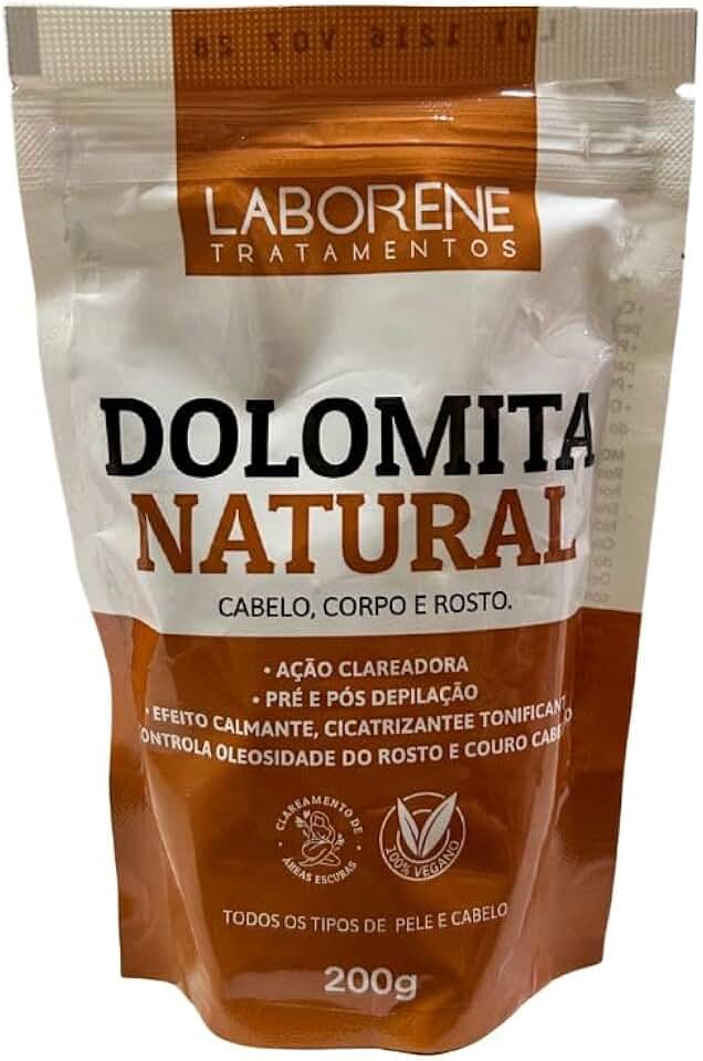 DOLOMITA NATURAL CLAREADORA ROSTO, CORPO E CABELO LABORENE 200GR