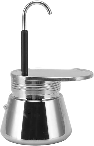 Haofy Cafetera de café expreso, olla de acero inoxidable tipo italiano