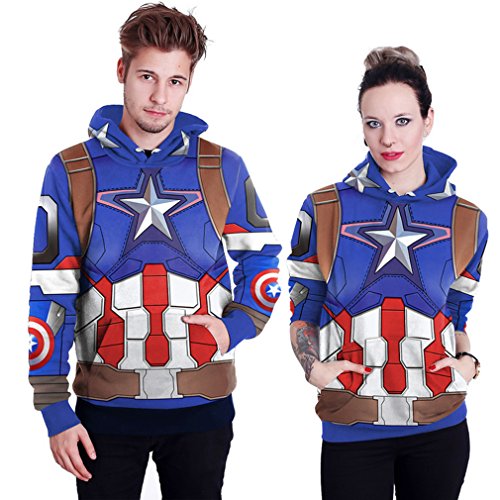 THENICE Neutral Long Sleeve Hoodies Sweatshirts lover Couples suits (XXL, team leader)