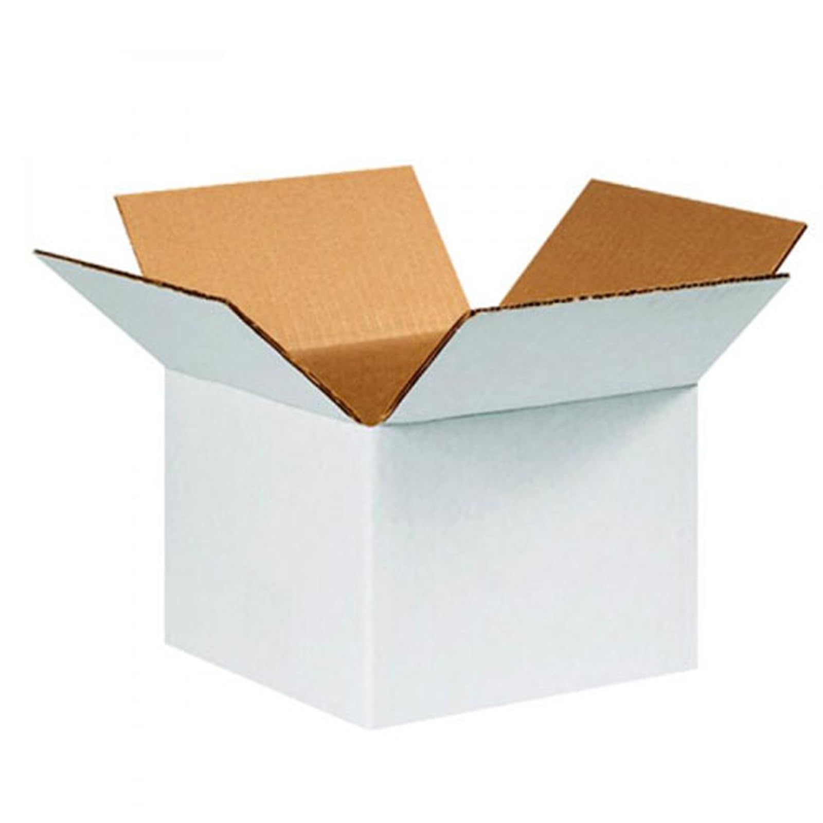 Imballaggi Point - Weiße Kartonschachteln - zwei Wellen - 25 x 20 x 15 cm - Versandkartons für Versand und Umzug - schützend, robust und langlebig - 30er Set