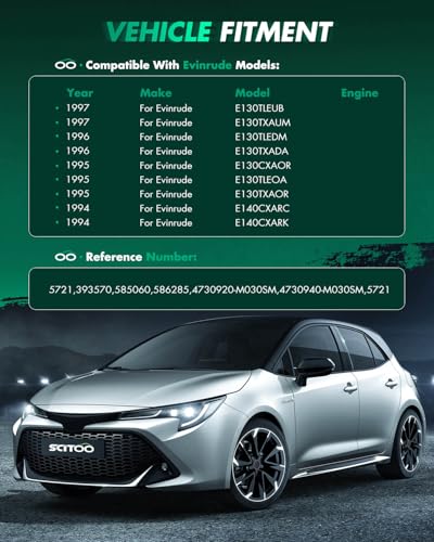 Image of SCITOO Starter fit OMC for Johnson for Evinrude 120 130 140 HP 393570 585060 4730940-M030SM 5721N MOT2007 SM57050