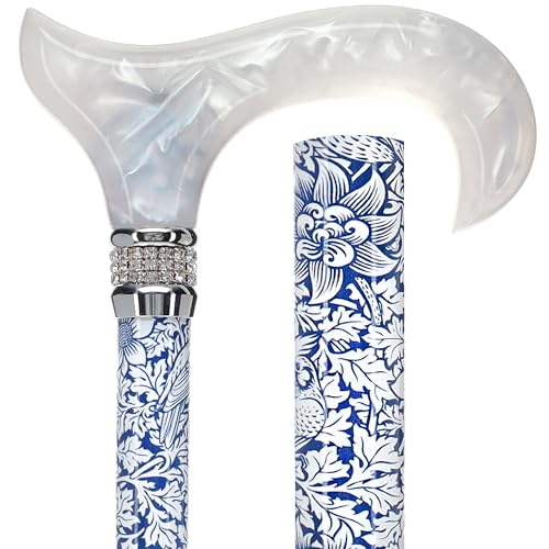 The Royal RC Canes Songbird Harmony Rhinestone Walking Cane, Adjustable Aluminum Shaft and 16mm Rubber Tip for Stability, Lightweight & Durable Walking Cane for Men and Women