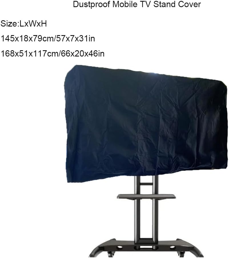 J&C Mobile TV Stand Cover Dustproof Waterproof TV Display Protectors Flat Screen Televisions Cover Furniture Cover for TV Accessories (57x7x31in)