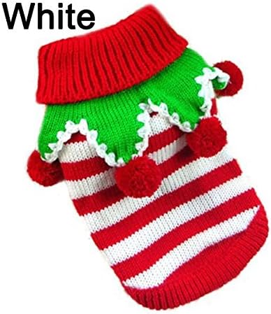 4 Pets Cute Pet Christmas Sweater Stripe Design Dog Clothes Puppy Sweater Fashion Clothing for Dogs & Cats