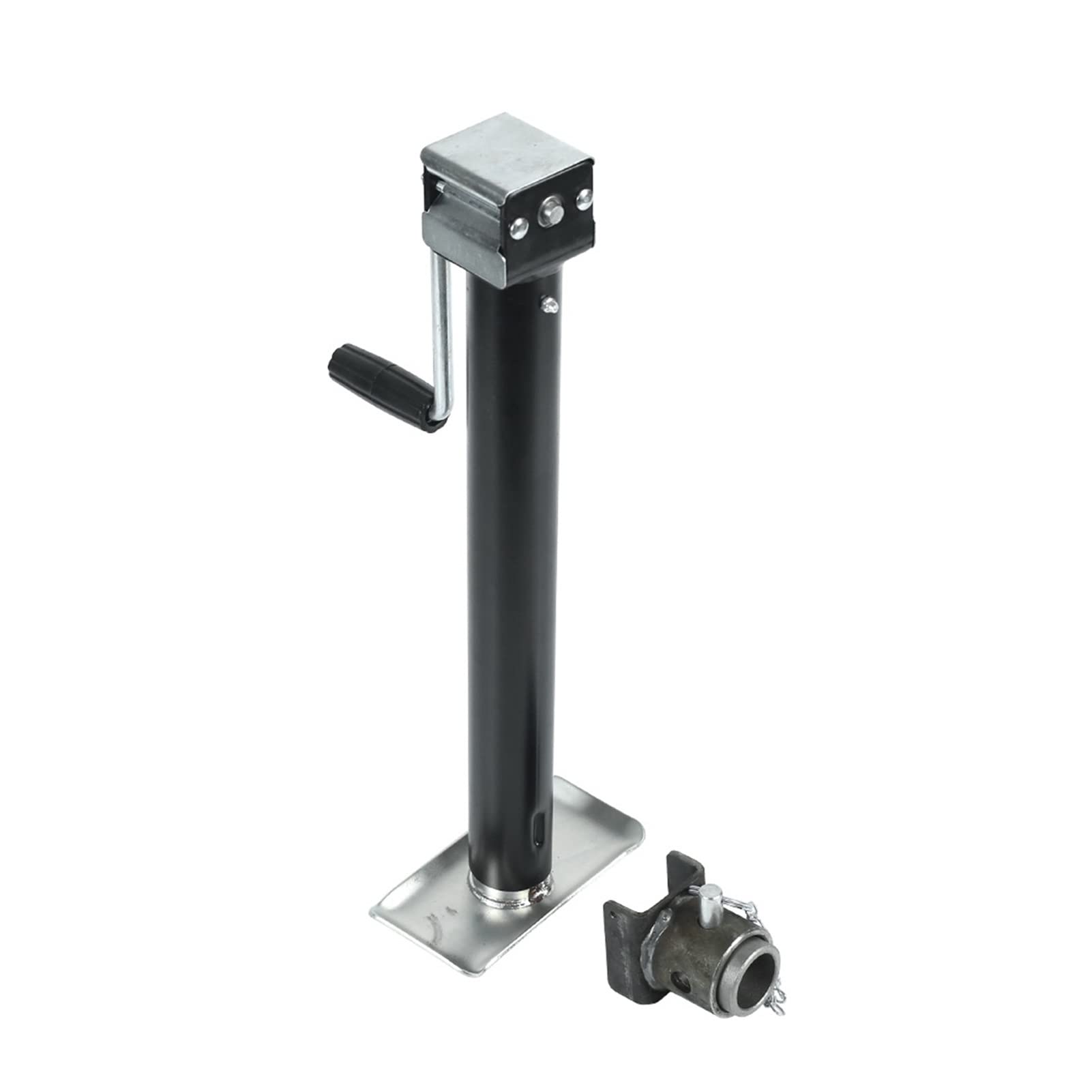 QUSYZD Trailer Jack, 5000Lbs 15 Inch Side Wind Lift Pipe Mount Swivel Trailer Jack Stands Support Legs Corner Steady Camper Parts Welded By Customer,