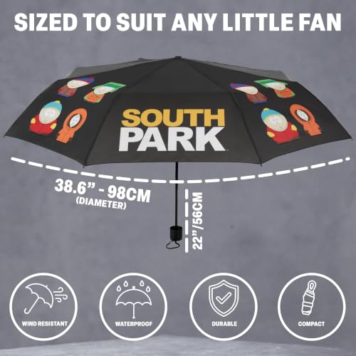 Image of Get Trend Super Mario One Piece Hello Kitty Kids Windproof Travel Umbrella | Strong Folding Compact Umbrellas for Rain, Lightweight, Portable Kids Travel Essentials, Fits Backpack & Car, Gifts for Boys