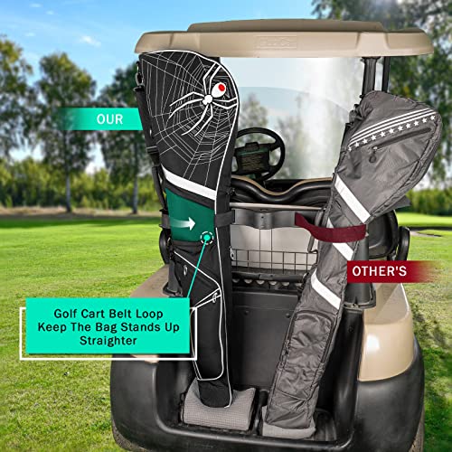 Expandable Golf Club Carry Bag with Luggage Straps, Golf Travel Bag Holds A Full Set of Clubs, Golf Sunday Bag Practice Bag - Image 5