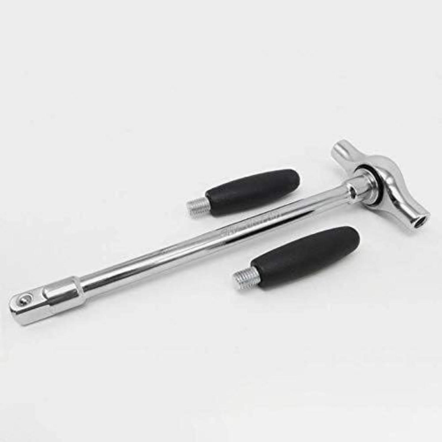 Kwueiit1/2インチのT型ソケットラチェットレンチT字型多機能T型六角レンチ自動車オートバイの修理ツール（サイズ：26*21.