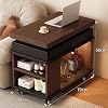 Lift Top Coffee Table with Storage, 2 in 1 Square Center Table Folding Coffee Table with Hidden Compartment and 4 Wheels, Lift Tabletop Dining Table Side Tables End Table for Living Room,C