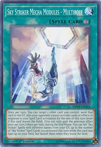Yu-Gi-Oh! - Módulos Sky Striker Mecha - Multifunción - MP19-EN268 - Común - 1ª edición - Mega Pack de lata de sarcófago dorado 2019