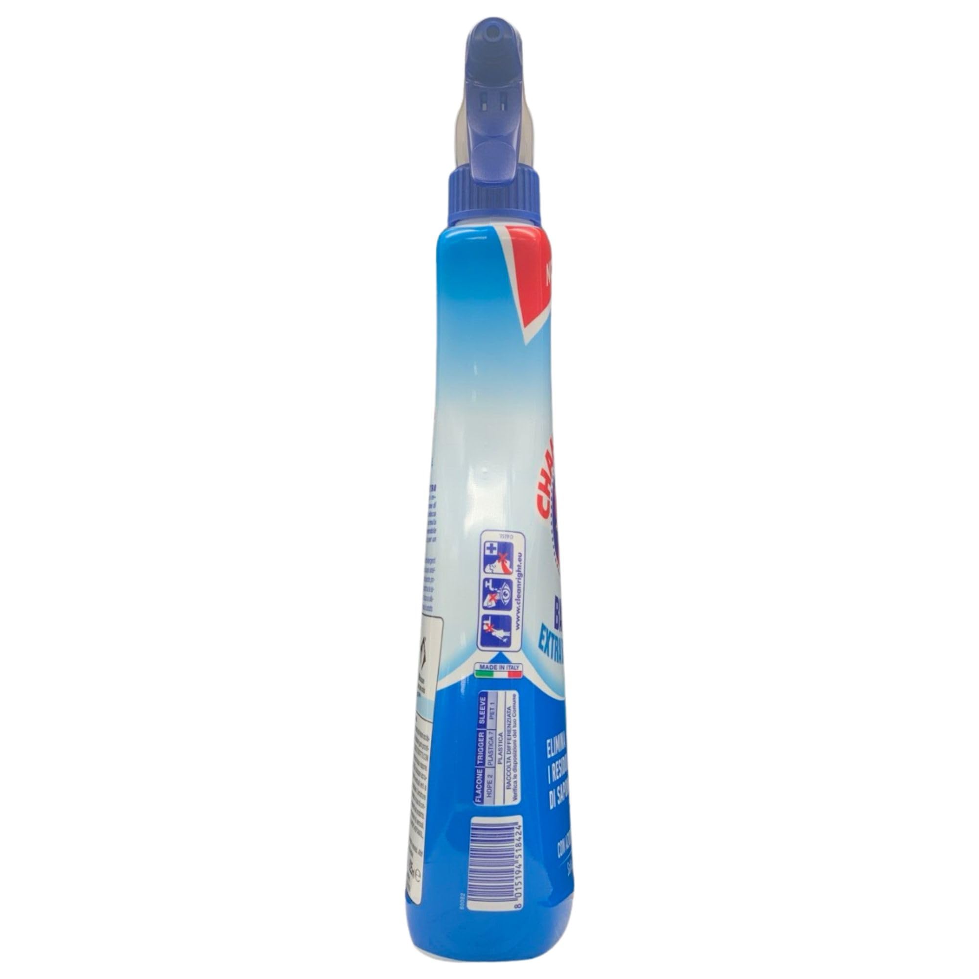SET: 3x Detergente Spray BAGNO EXTRA BRILLANTE, Elimina i Residui Di Sapone, Con Azione Anticalcare 625ml + Panno SOFT In Lattice, Formato 30x30cm