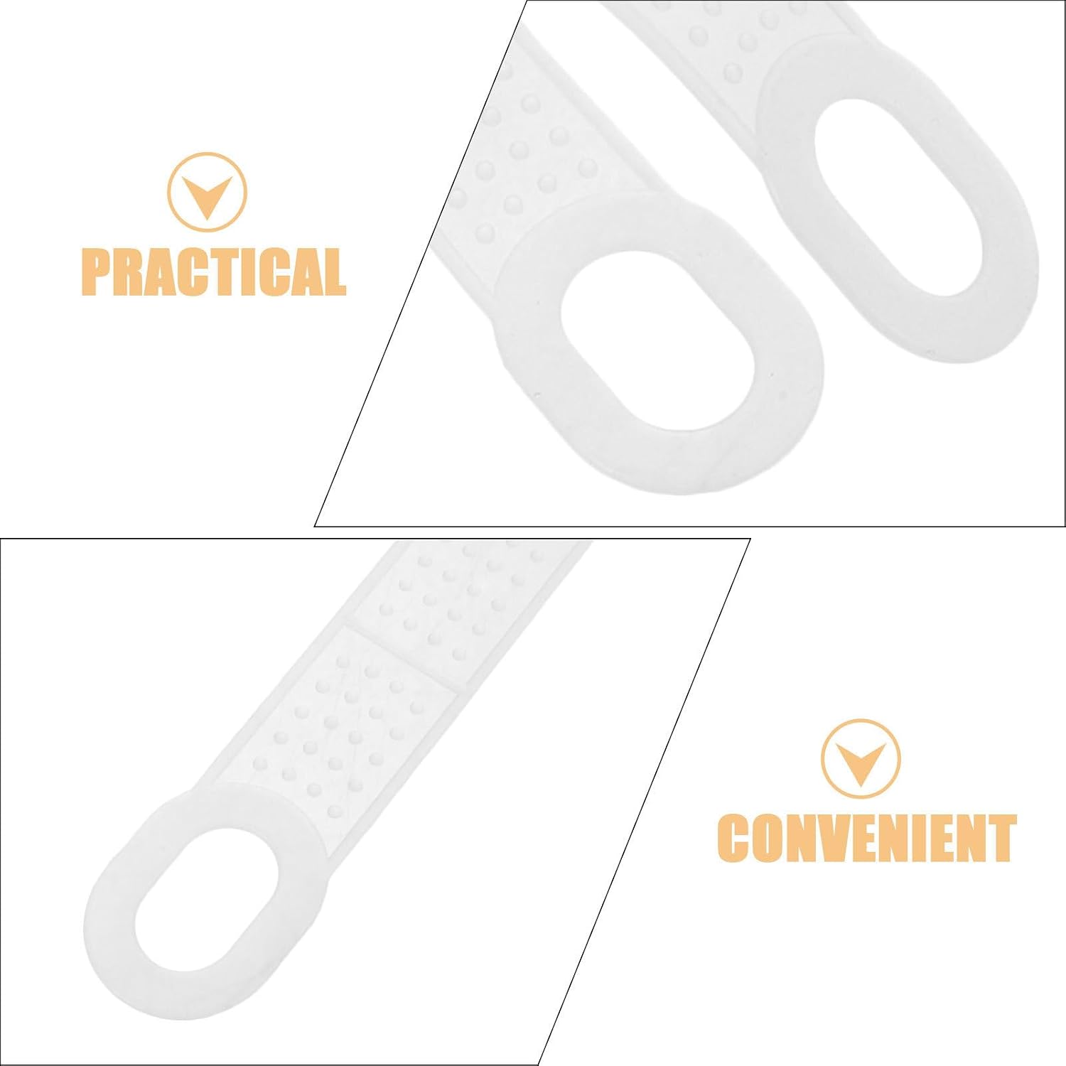 35pcs Non Slip Clothes Hanger Grips Silicone Strips